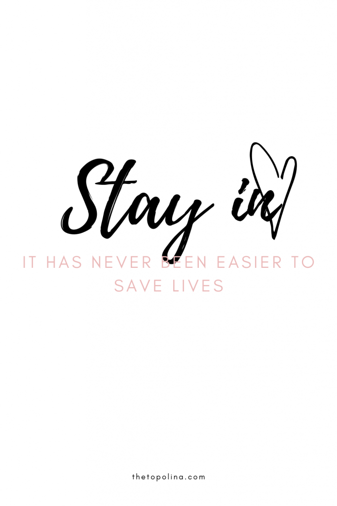 stay in - it has never been easier to save lives